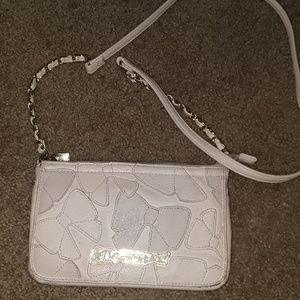 Betsey Johnson crossbody clutch purse